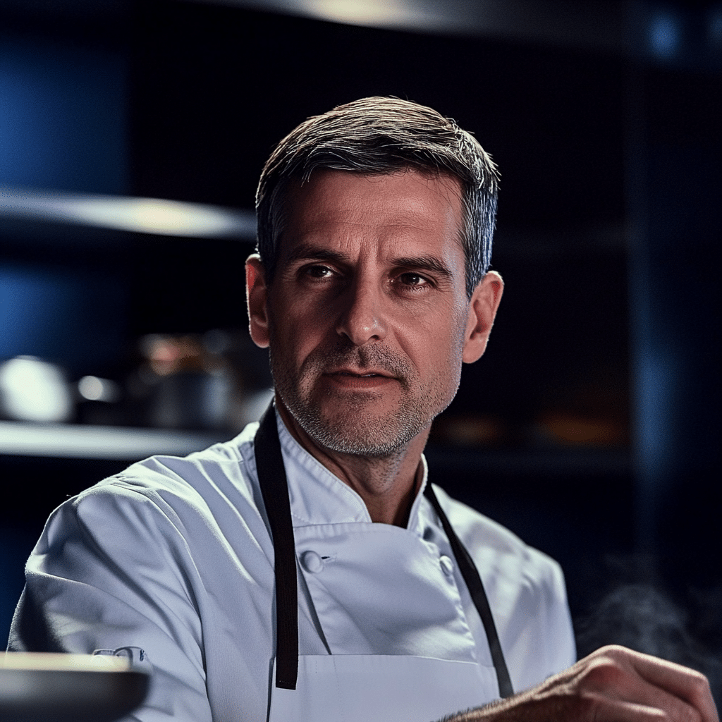 Chef David Mitchell cooking in an American kitchen, sharing simple and family-friendly recipes