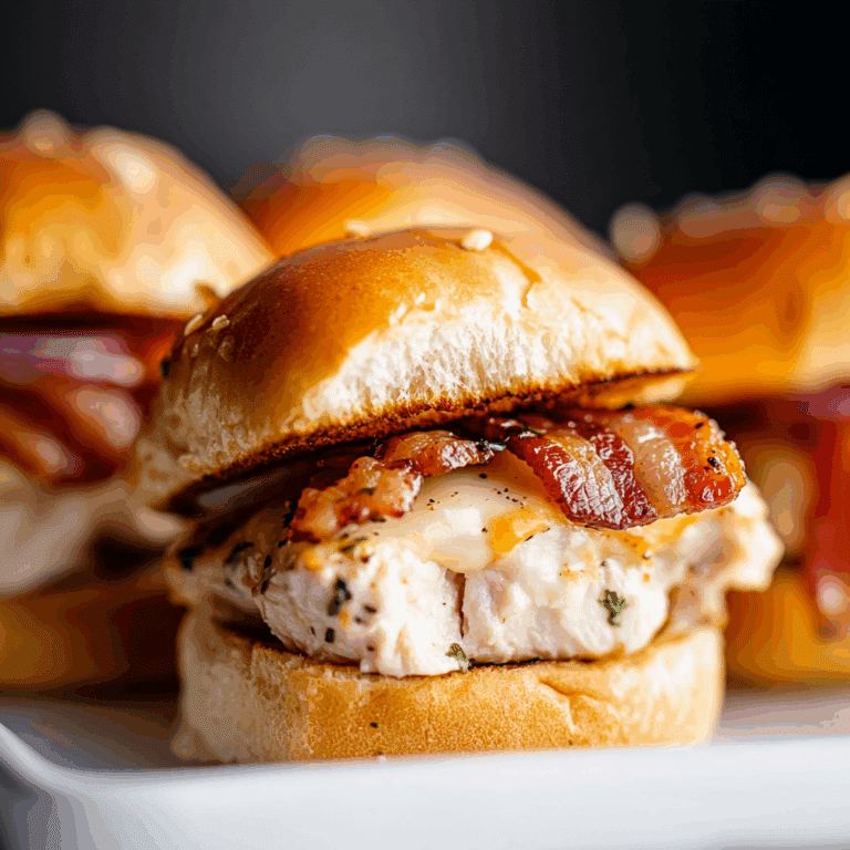 Chicken Bacon Ranch Sliders