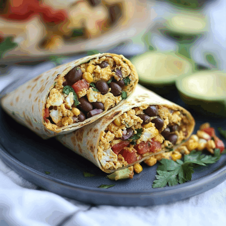 High Protein Breakfast Burritos