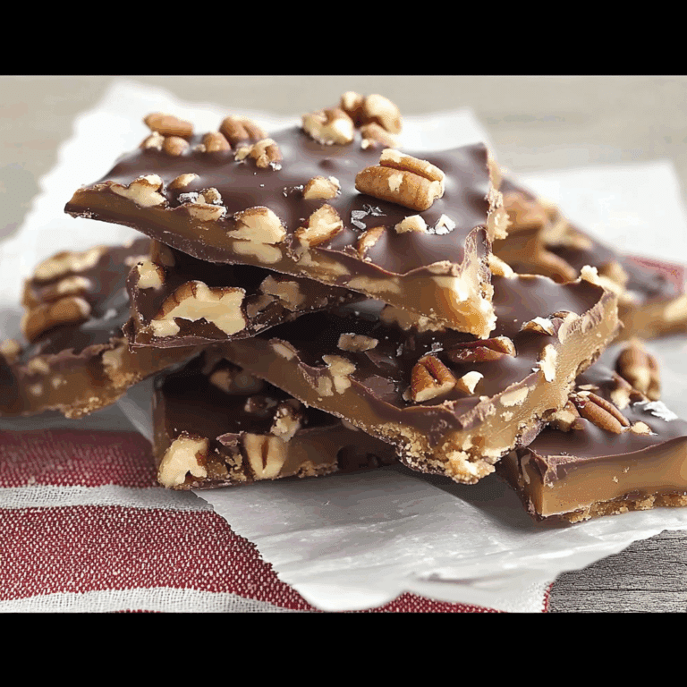 Homemade Toffee with Pecans and Chocolate