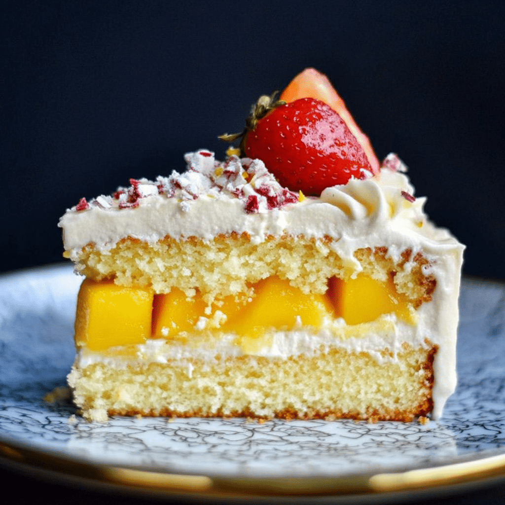 Mango Lassi Tres Leches Cake