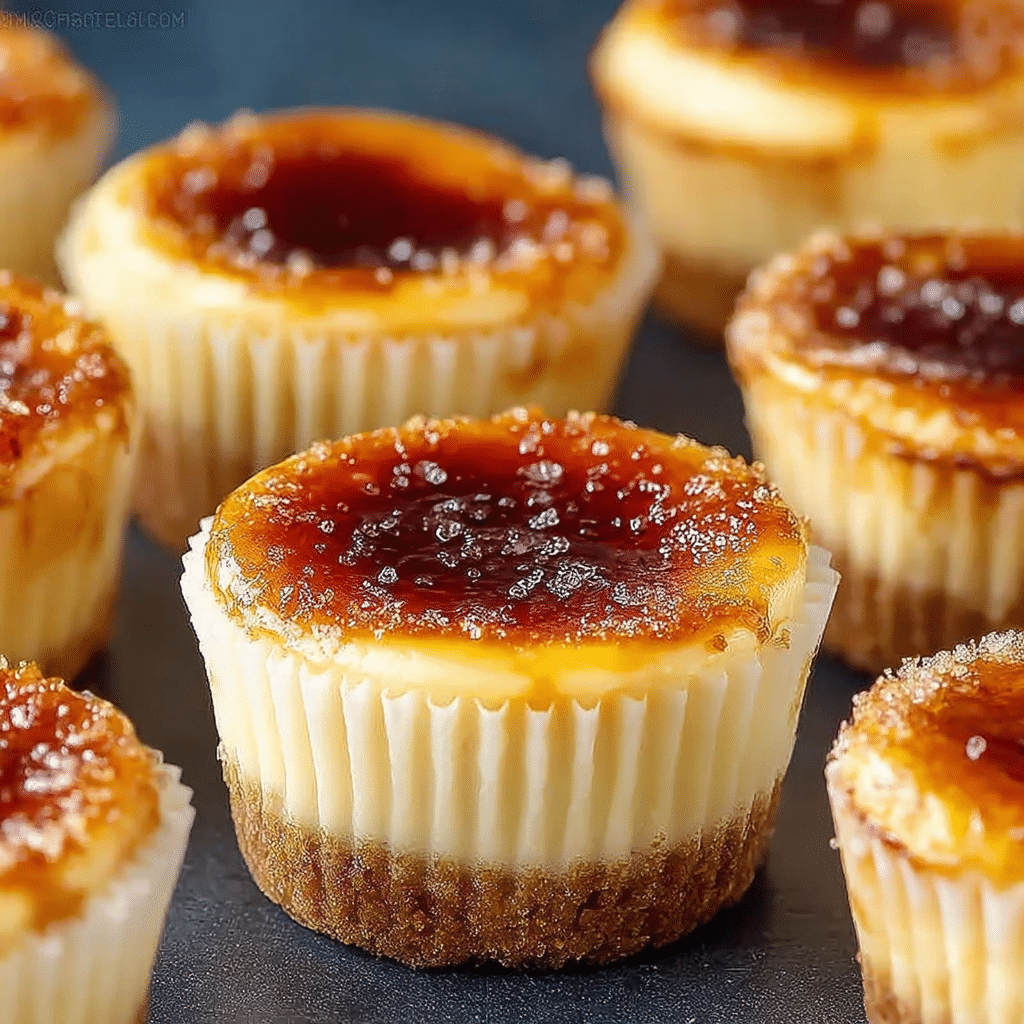 Mini Crème Brûlée Cheesecakes