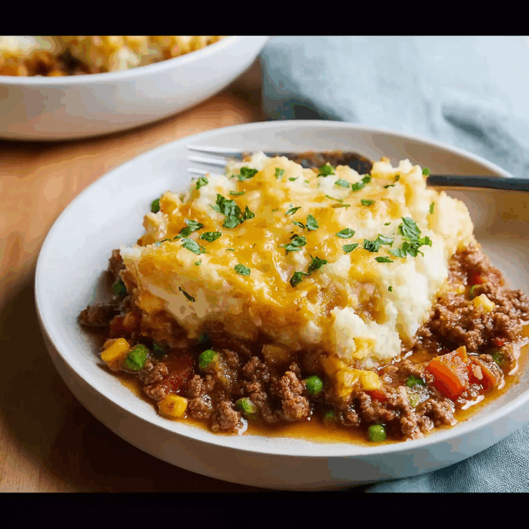 Slow Cooker Shepherd’s Pie with Cheesy Mashed Potatoes