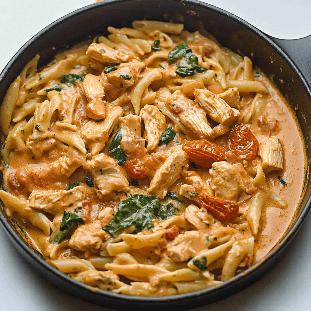 Spicy Chicken Pasta with Creamy Tomato Sauce