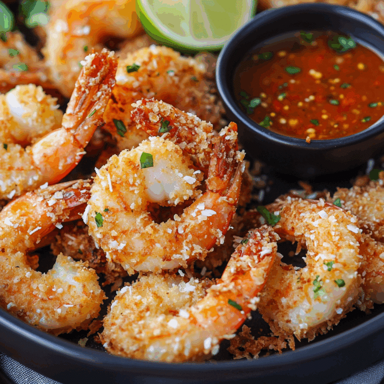 Air Fryer Coconut Shrimp with Spicy Dipping Sauce