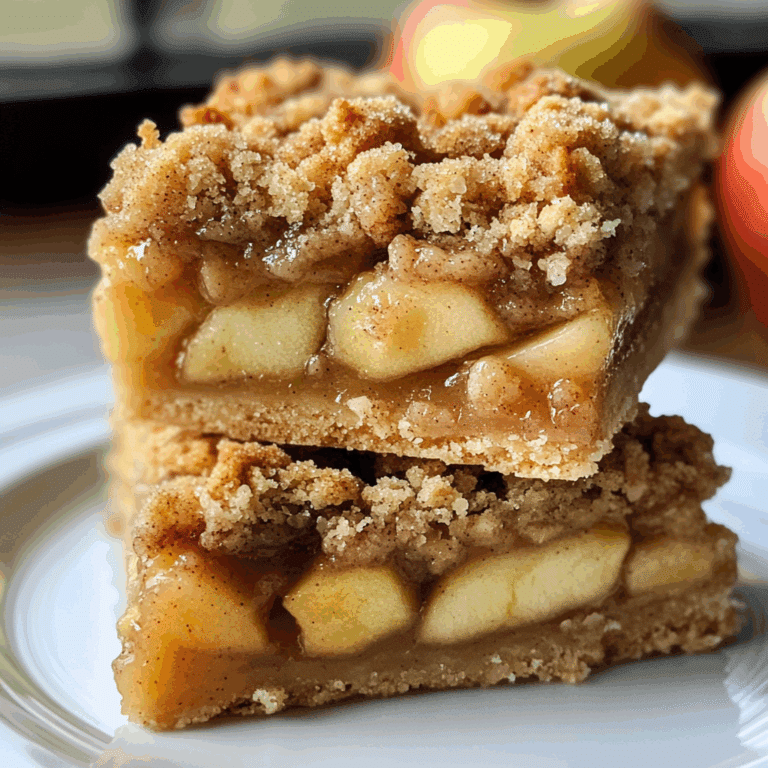 Apple Pie Bars with Cinnamon Crumble