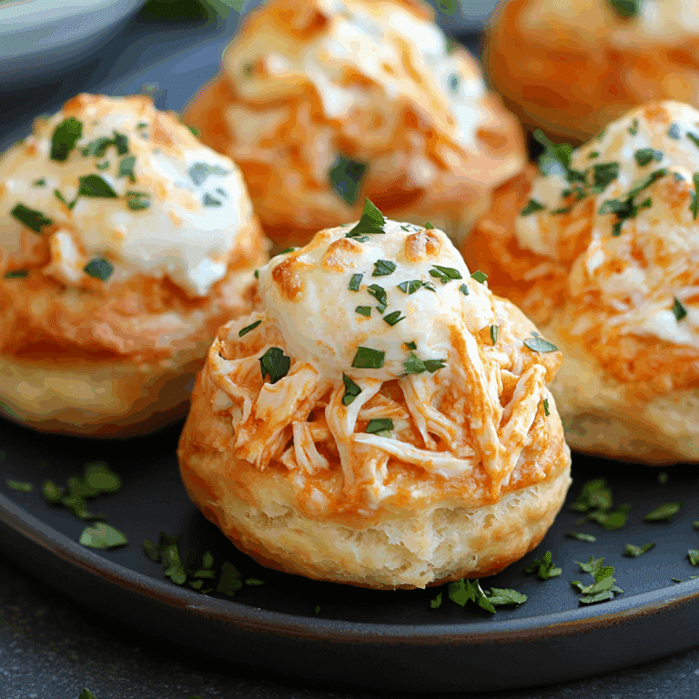 Buffalo Chicken Biscuit Bombs