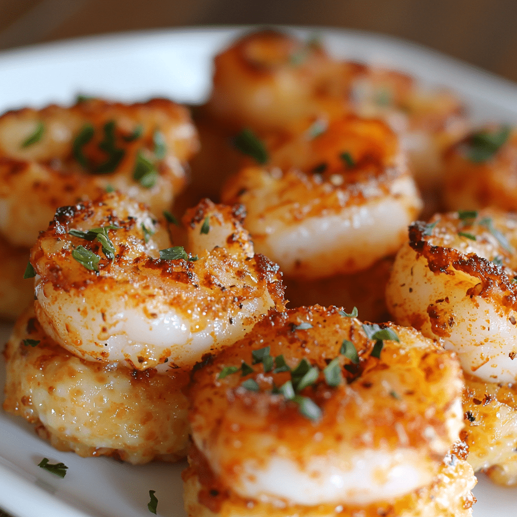 Cajun Shrimp and Cheesy Grits Bites