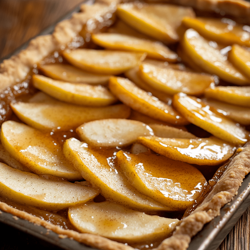 Caramel Apple Sheet Pan Pie