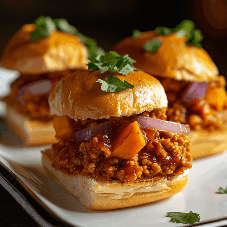 Chicken Sloppy Joe Sliders