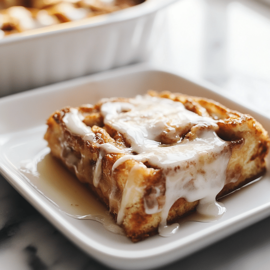 Cinnamon Roll French Toast Casserole