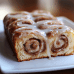 Cinnamon Swirl Bread with Sweet Glaze