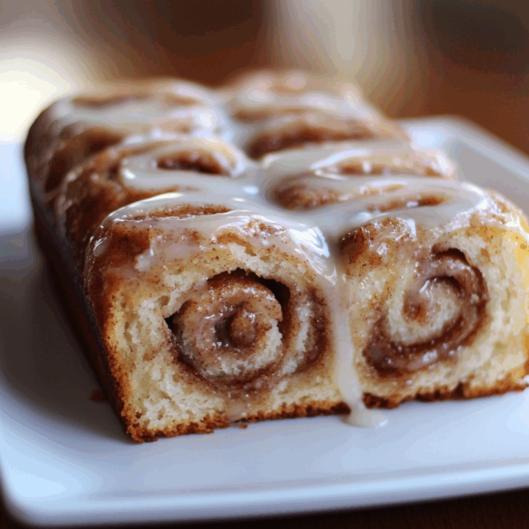 Cinnamon Swirl Bread with Sweet Glaze