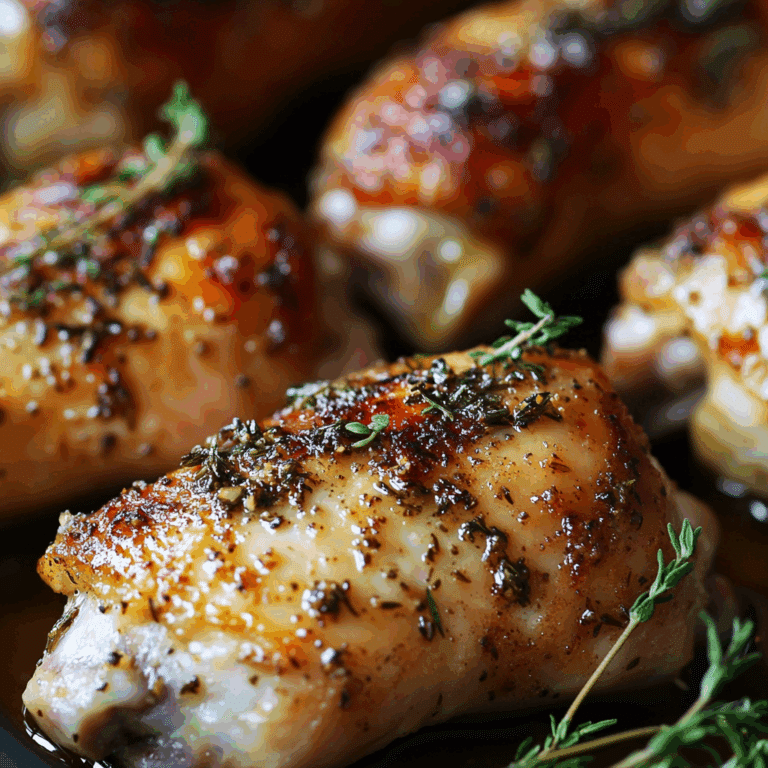 Dijon Thyme Chicken Legs