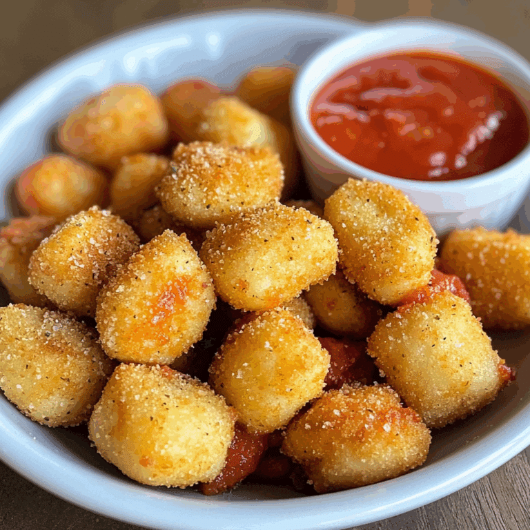 Fried Gnocchi Bites with Marinara Dipping Sauce
