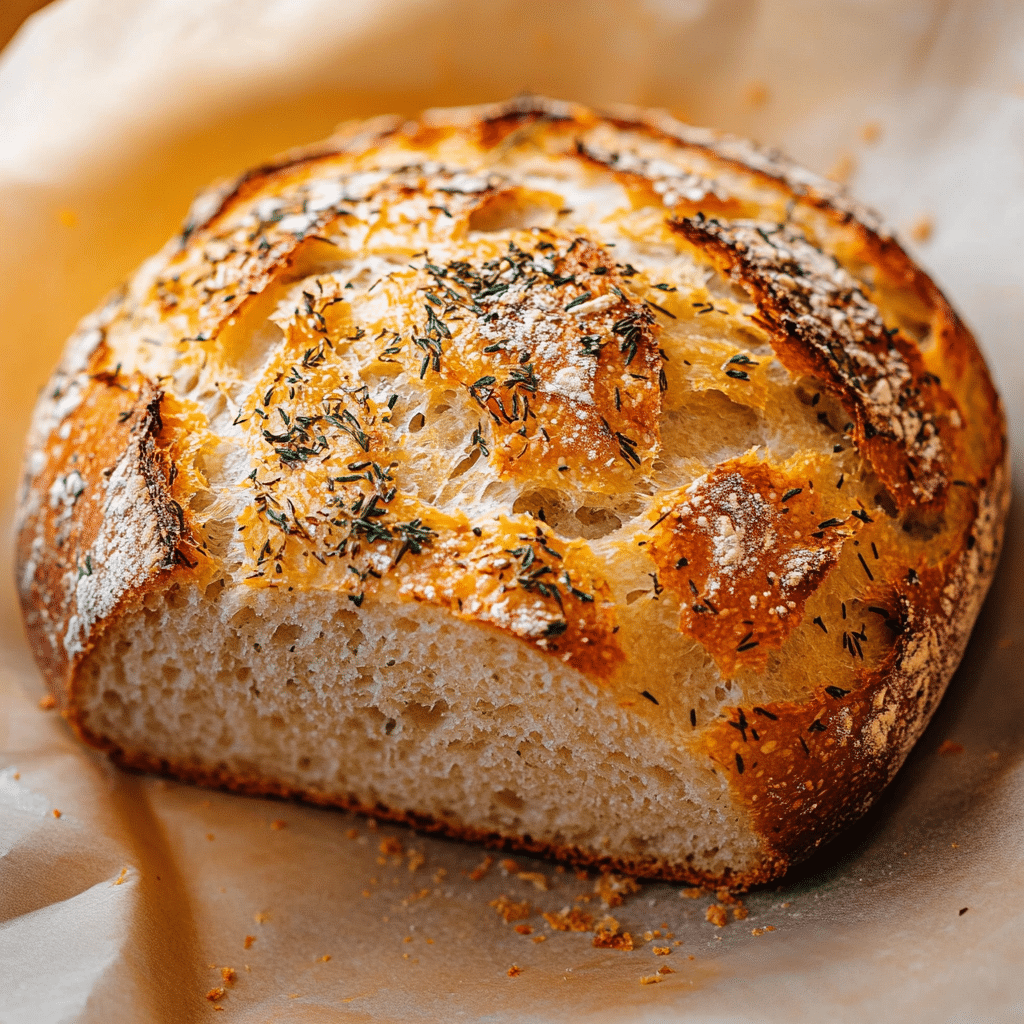 No-Knead Herb Bread