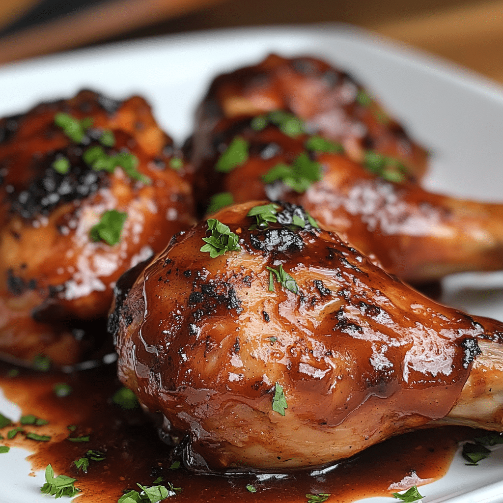 Slow Cooked Turkey Legs with BBQ Sauce