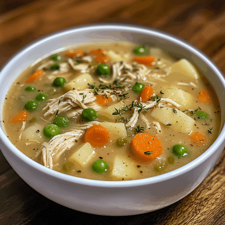 Slow Cooker Chicken Pot Pie Soup
