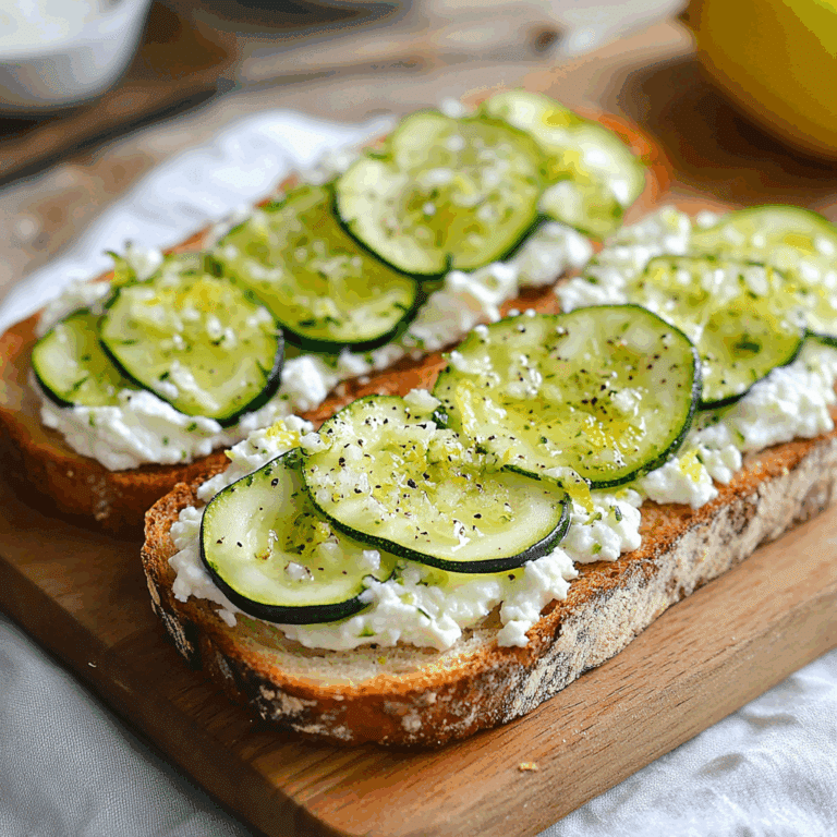 Zucchini Ricotta Toast