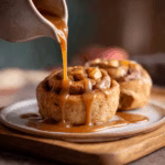 Apple Cinnamon Rolls with Caramel Icing