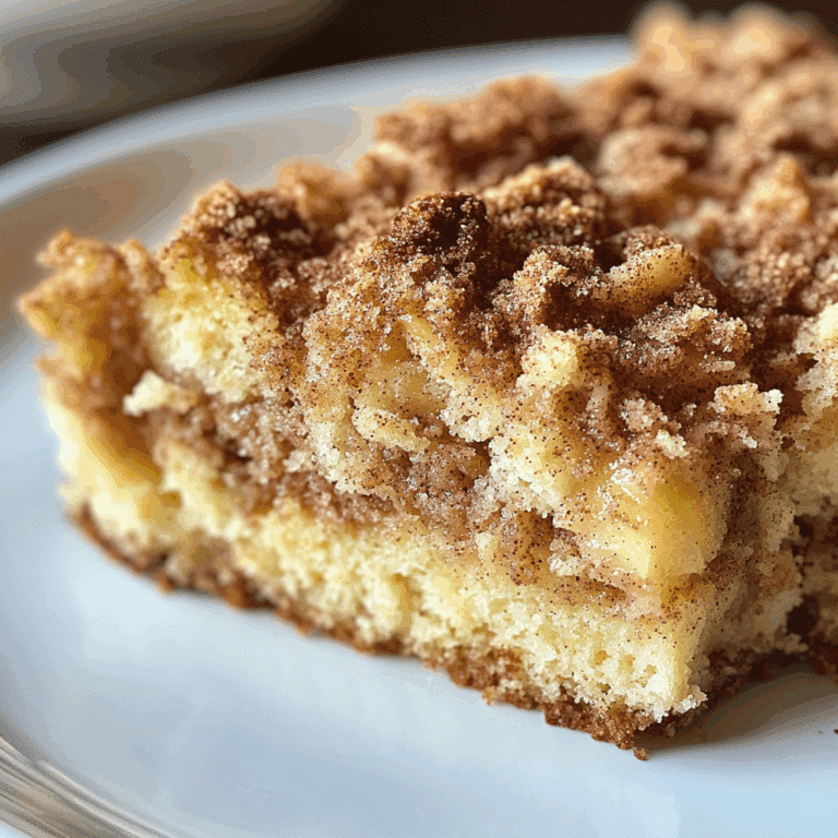 Apple Coffee Cake with Cinnamon Streusel Topping