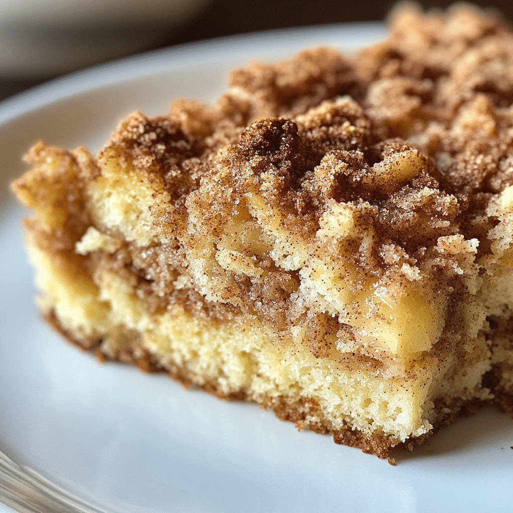Apple Coffee Cake with Cinnamon Streusel Topping
