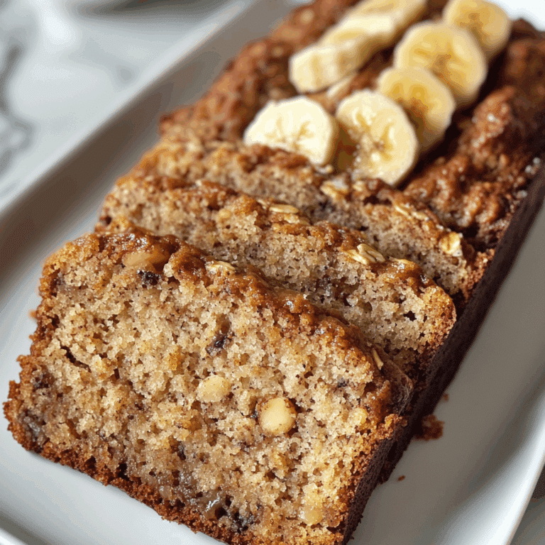 Banana Bread with Homemade Oat Flour