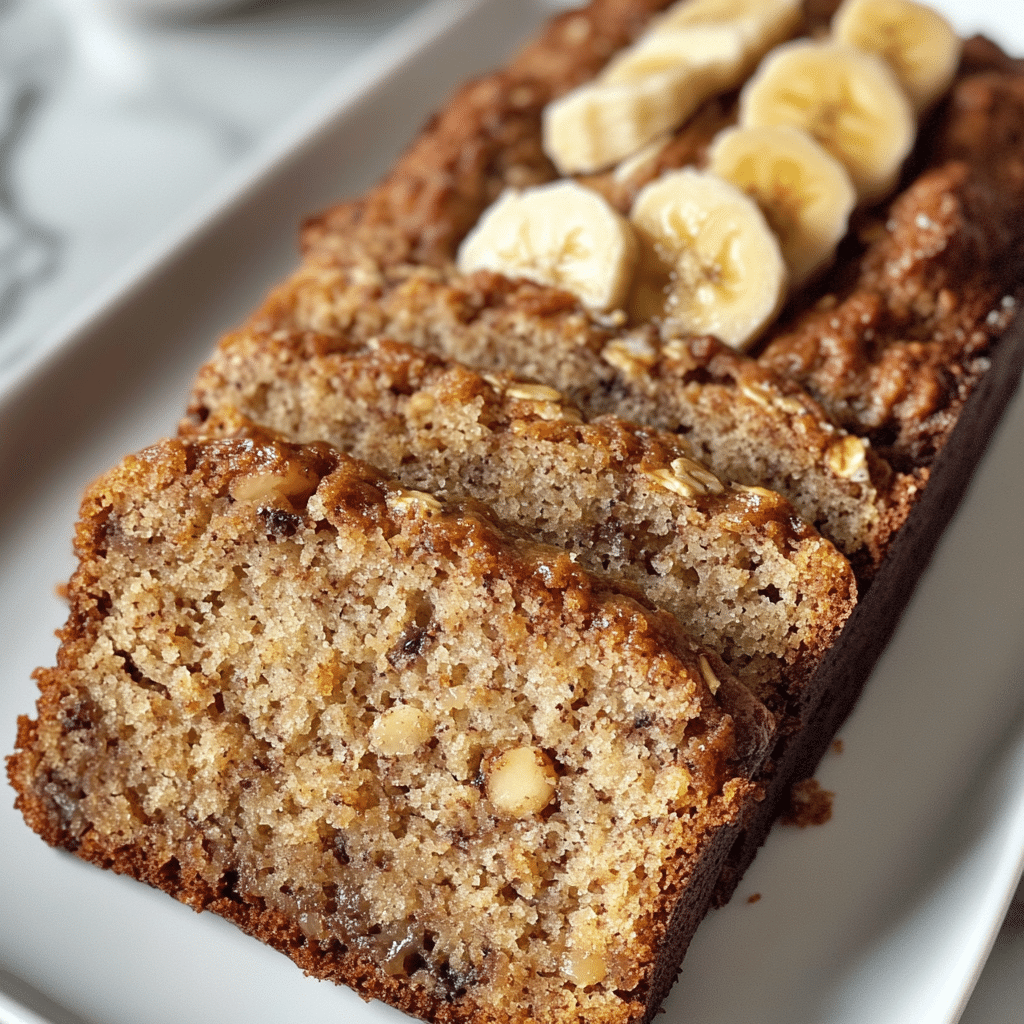 Banana Bread with Homemade Oat Flour