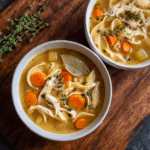 Classic Chicken Noodle Soup with Homemade Egg Noodles