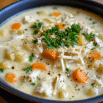 Creamy Italian Chicken Soup with Pastina