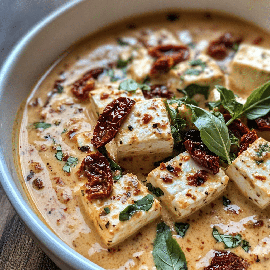 Creamy Marry Me Tofu with Sun-Dried Tomatoes