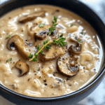 Creamy Mushroom Pastina Soup