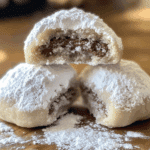 Nutella-Stuffed Snowball Cookies