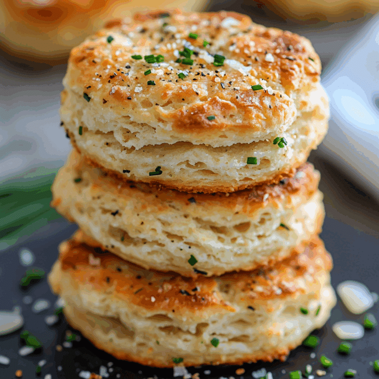 Onion Chive Biscuits with Parmesan Cheese