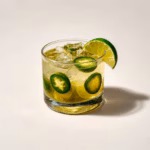 Spicy Pickle Mocktail with Jalapeño and Lime