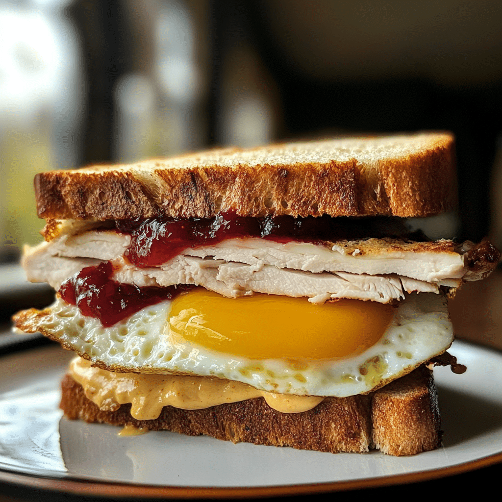 Thanksgiving Leftover Breakfast Sandwich